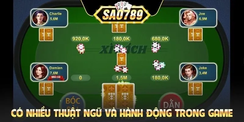 Có nhiều thuật ngữ và hành động trong game