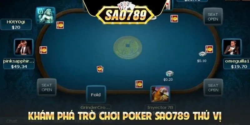 Khám phá trò chơi Poker Sao789 thú vị