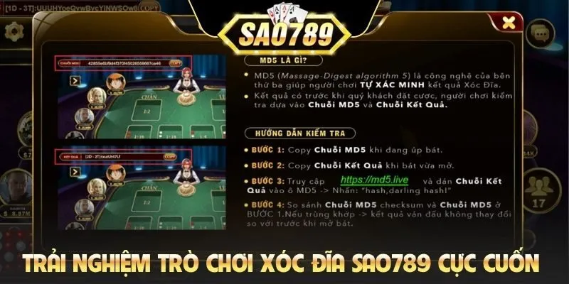 Trải nghiệm trò chơi Xóc Đĩa Sao789 cực cuốn